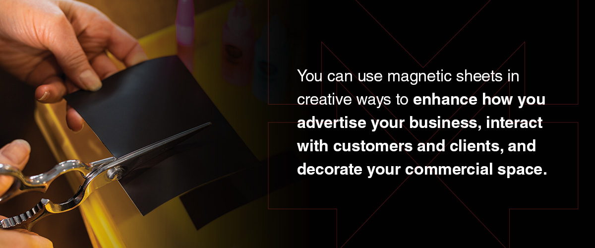 Use magnetic sheeting in creative ways